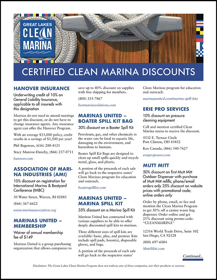 Other Resources – Wisconsin Clean Marina